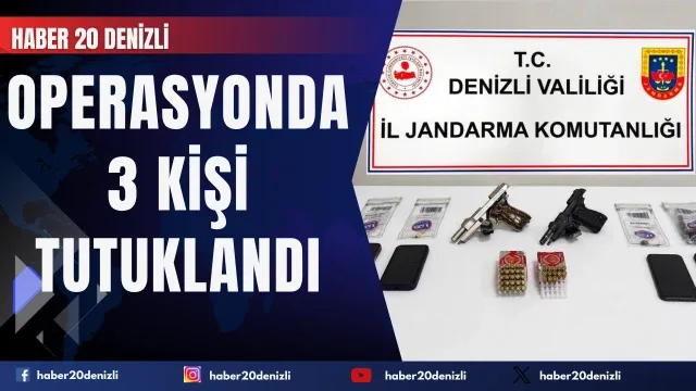 Denizli'de tefecilik operasyonunda 3 kişi tutuklandı