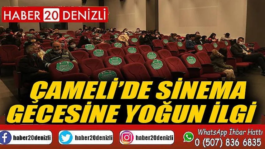 Çameli’de Sinema Gecesine Yoğun İlgi