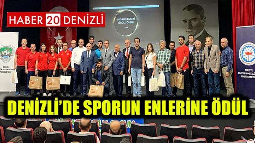 Denizli’de Sporun Enlerine Ödül