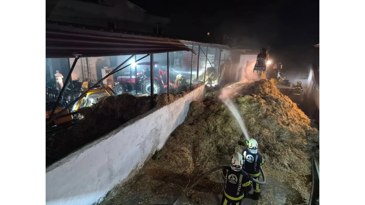 Denizli’de besihanede çıkan yangın söndürüldü