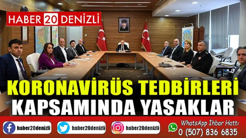 Denizli'de Koronavirüs Tedbirleri Açıklandı