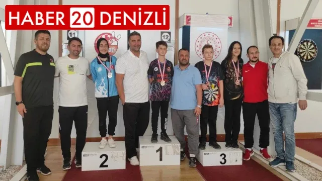 Denizlili dartçılar 600 sporcu arasında dereceyi kaptırmadı