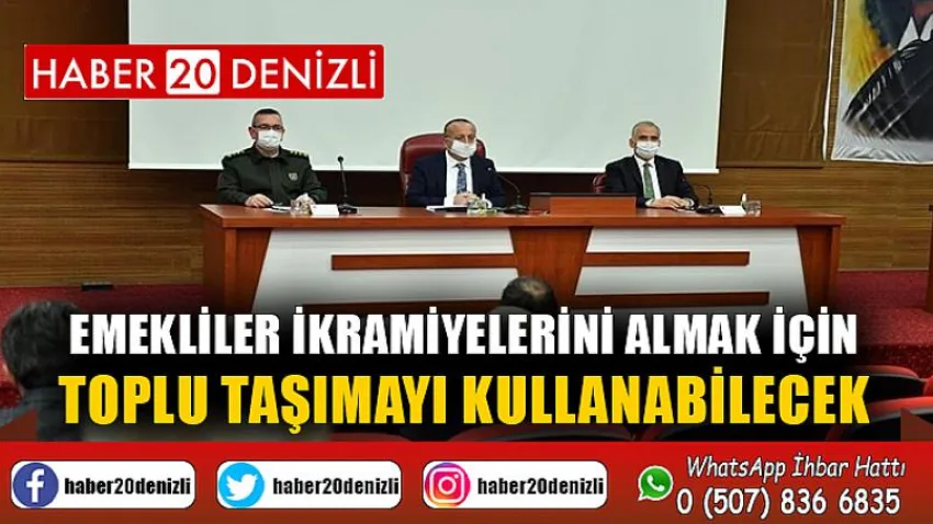 Emekliler ikramiyelerini almak için toplu taşımayı kullanabilecek