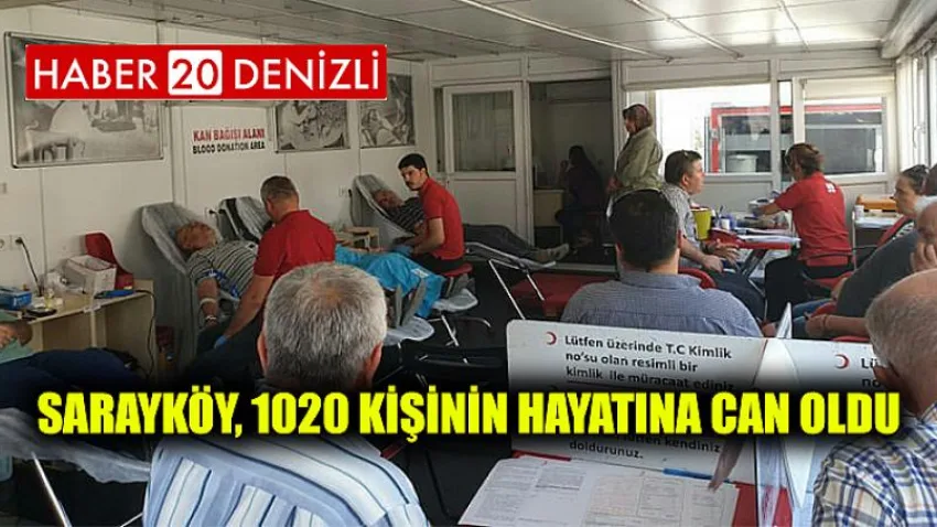 Sarayköy, 1020 kişinin hayatına can oldu