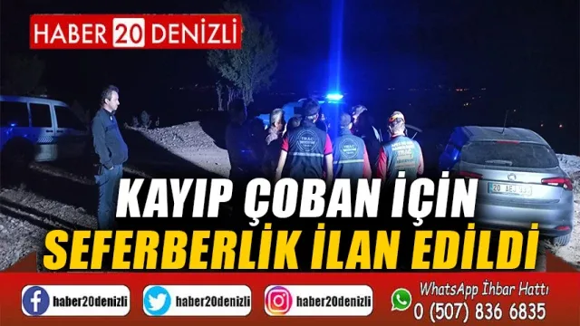 Kayıp çoban için seferberlik ilan edildi