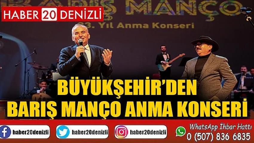Büyükşehir’den Barış Manço Anma Konseri
