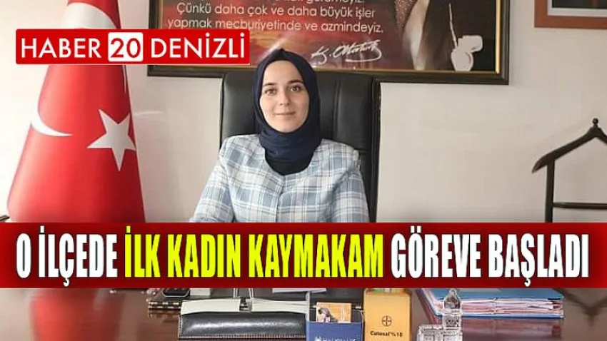O İlçede İlk Kadın Kaymakam Göreve Başladı