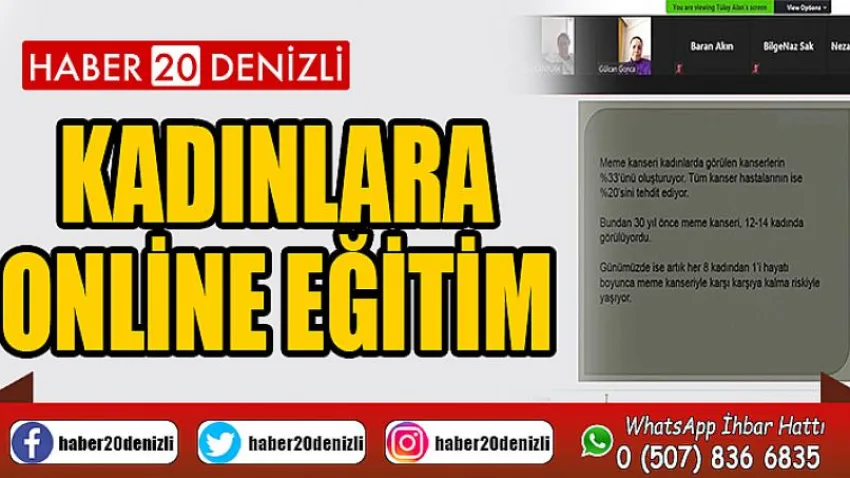 Kadınlara online eğitim