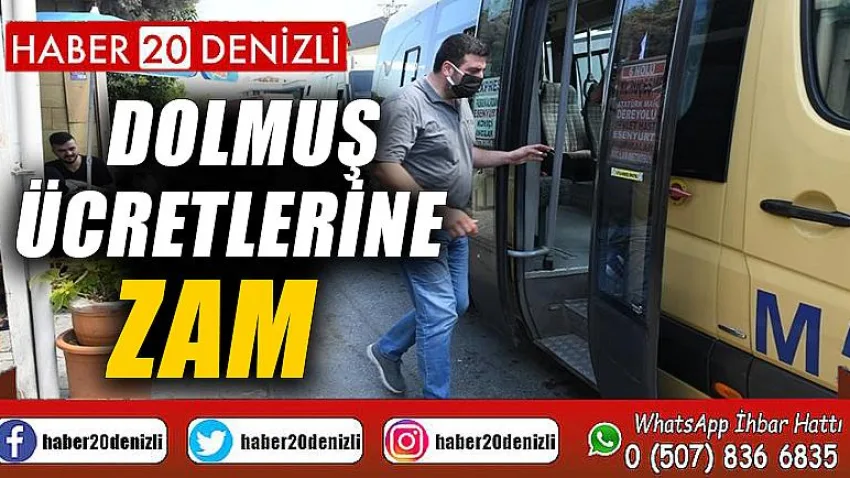 Dolmuş ücretlerine zam