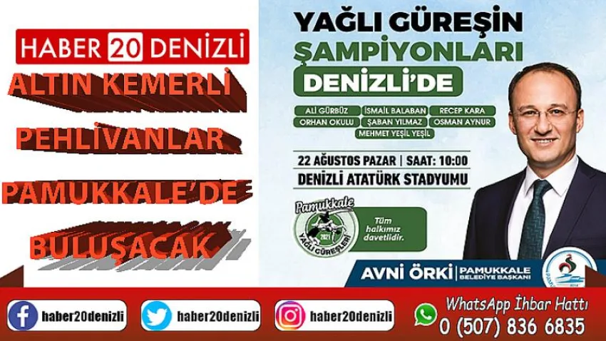 Altın kemerli pehlivanlar Pamukkale’de buluşacak