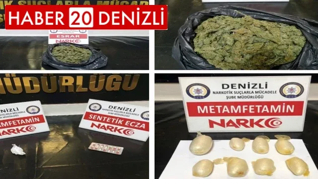 Denizli'de 6 zehir taciri tutuklandı
