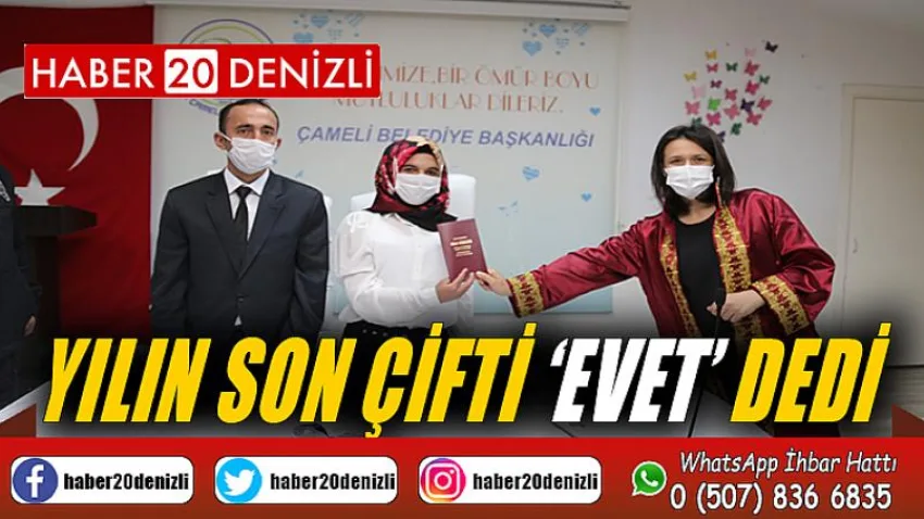 Yılın son çifti ‘Evet’ dedi