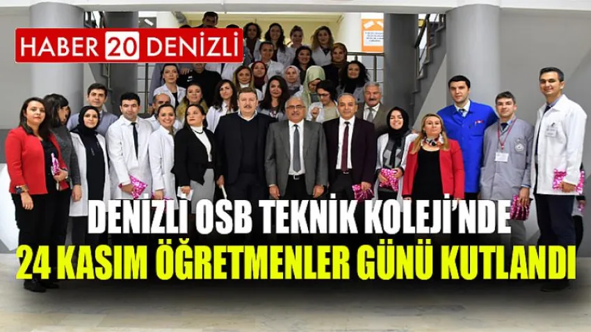 Denizli OSB Teknik Koleji’nde 24 Kasım Öğretmenler Günü Kutlandı