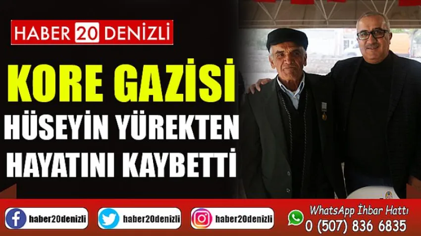 Kore gazisi Hüseyin Yürekten hayatını kaybetti