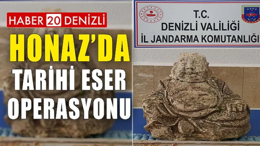 Honaz’da Tarihi Eser Operasyonu