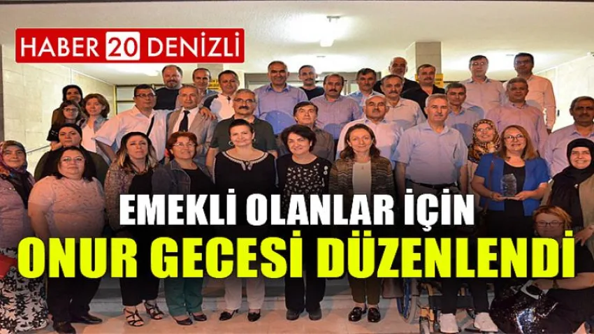 Emekli Olanlar için Onur Gecesi Düzenlendi