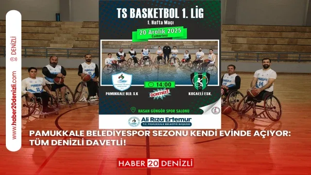 Pamukkale Belediyespor Sezonu Kendi Evinde Açıyor: Tüm Denizli Davetli!
