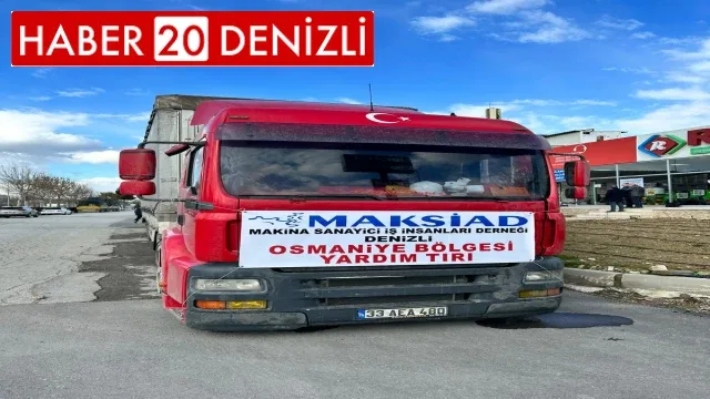 MAKSİAD Makina Sanayici İş İnsanları Derneği büyük bir dayanışma örneği gösterdi