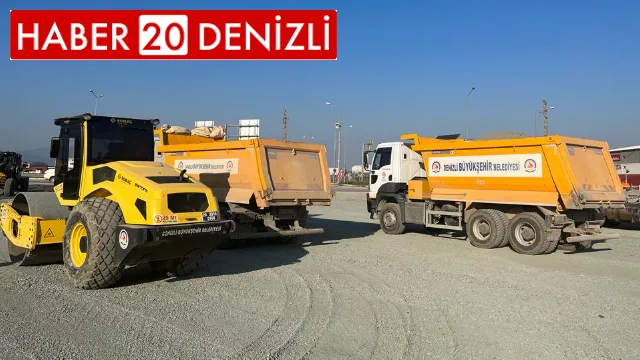 Denizli Büyükşehir, çadır kentlerin altyapısını hazırlıyor Başkan Zolan, Büyükşehir ekiplerini yalnız bırakmıyor