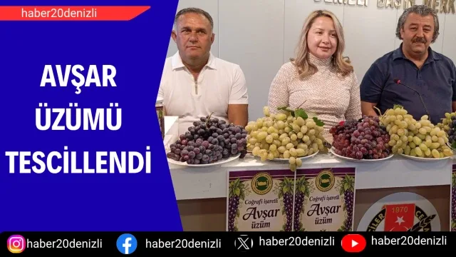 Avşar üzümü tescillendi