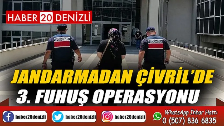 Jandarmadan Çivril’de 3. fuhuş operasyonu