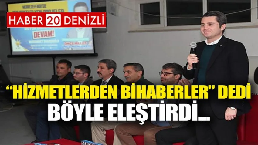Başer, “Hizmetlerden bihaberler” dedi, böyle eleştirdi...