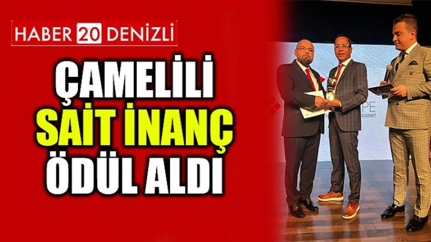 Çamelili Sait İnanç Ödül Aldı