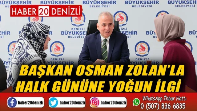 Başkan Osman Zolan’la halk gününe yoğun ilgi