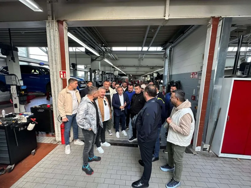 DTO heyeti, Almanya Otomotiv Fuarında incelemelerde bulundu