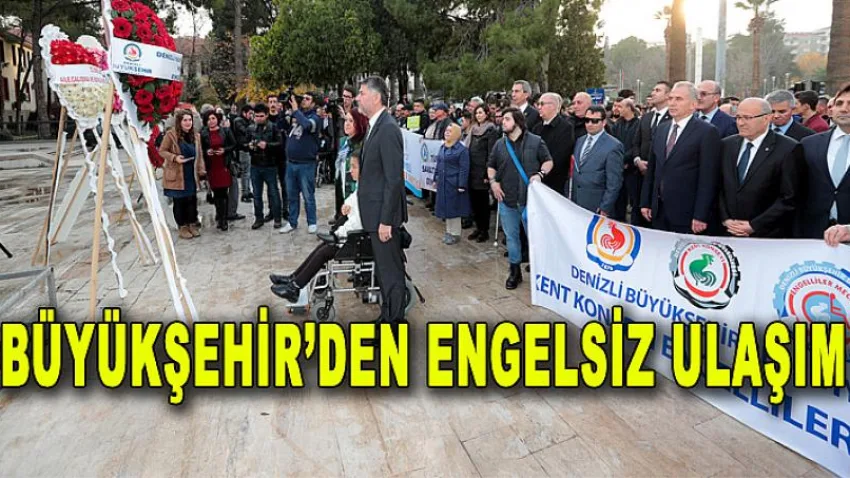 Büyükşehir’den engelsiz ulaşım