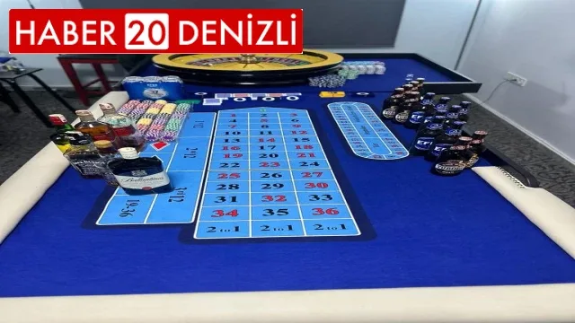 İş merkezine rulet makineli kumar operasyonu