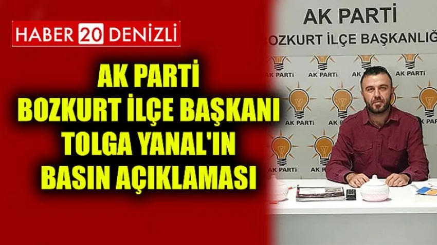 AK Parti Bozkurt İlçe Başkanı Tolga Yanal'ın Basın Açıklaması