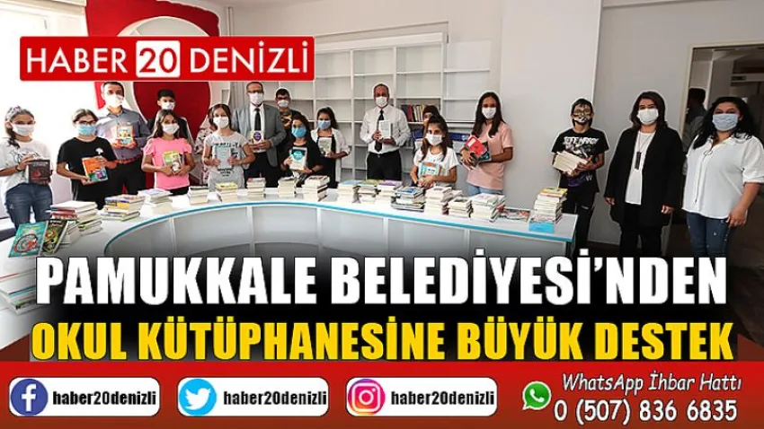 Pamukkale Belediyesi’nden Okul Kütüphanesine Büyük Destek