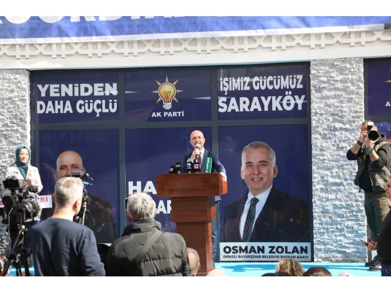 Ahmet Necati Özbaş’tan Sarayköy’de miting gibi SKM açılışı