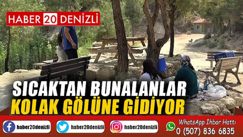 Sıcaktan bunalanlar Kolak Gölüne gidiyor
