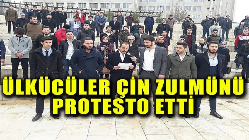Ülkücüler Çin Zulmünü Protesto Etti