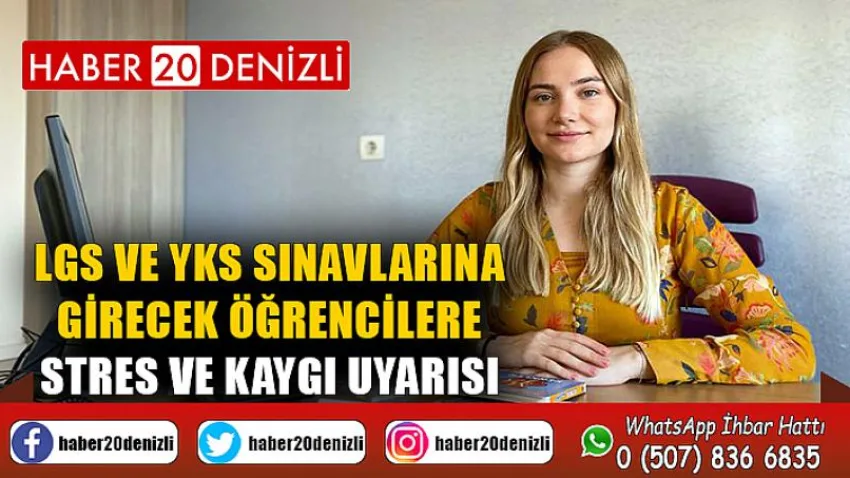 LGS ve YKS sınavlarına girecek öğrencilere stres ve kaygı uyarısı