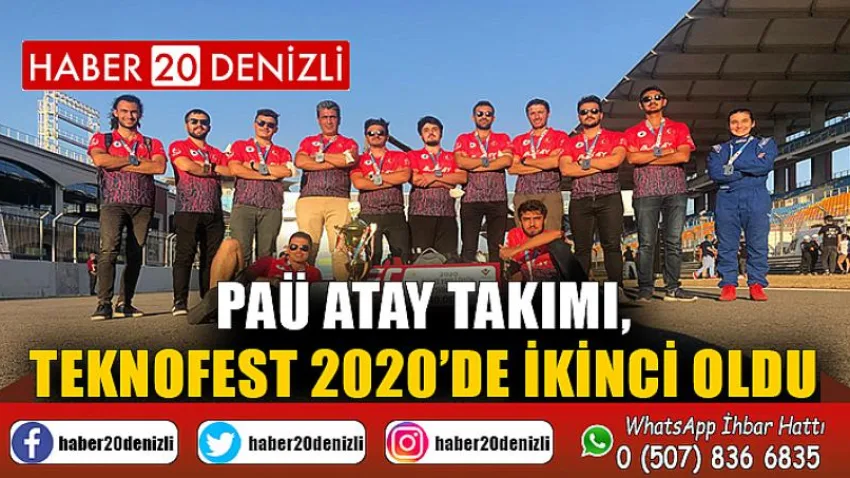 PAÜ ATAY Takımı, TEKNOFEST 2020’de İkinci Oldu