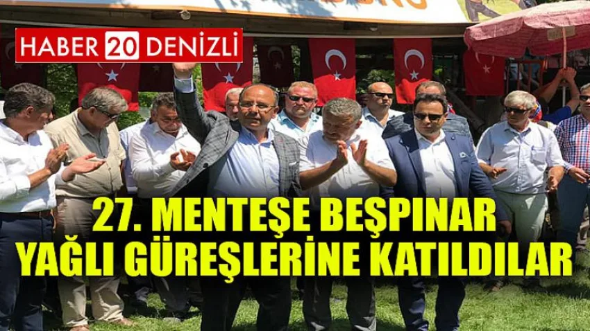27. Menteşe Beşpınar Yağlı Güreşlerine Katıldılar