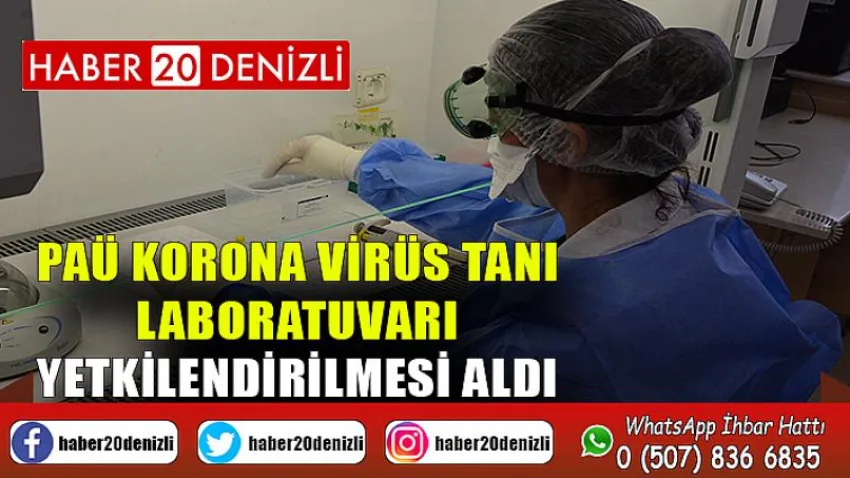 PAÜ korona virüs tanı laboratuvarı yetkilendirilmesi aldı