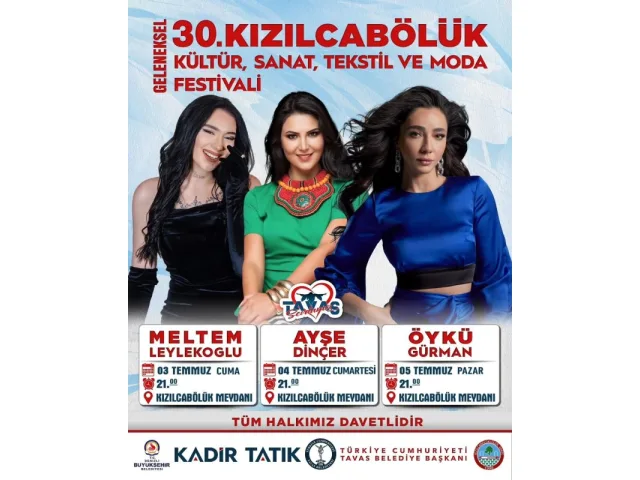 30’uncu Geleneksel Kızılcabölük Kültür, Sanat, Tekstil ve Moda Festivali için geri sayım başladı