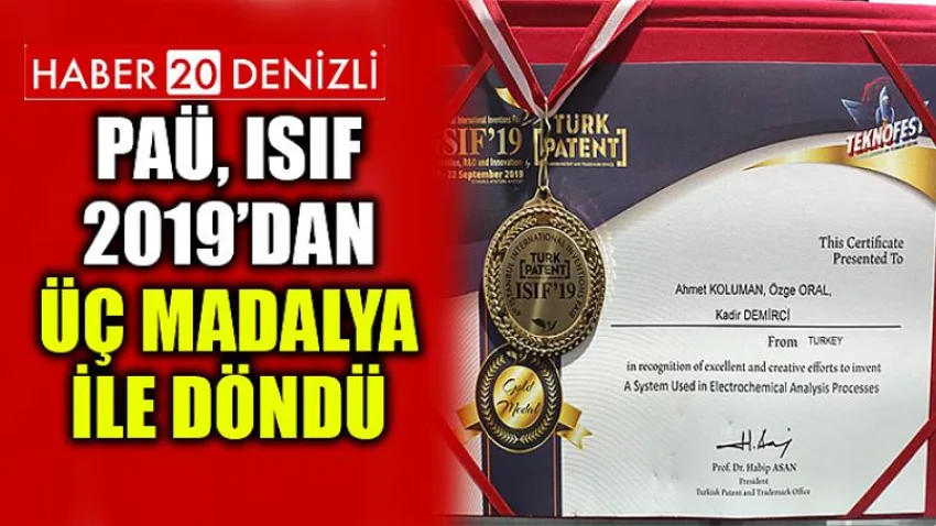PAÜ, ISIF 2019’dan Üç Madalya ile Döndü