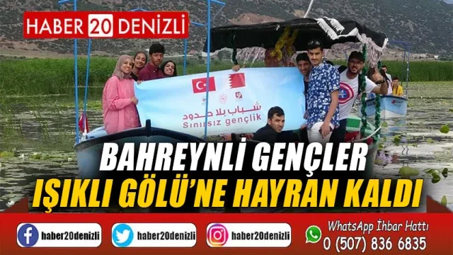 Bahreynli gençler Işıklı Gölü’ne hayran kaldı
