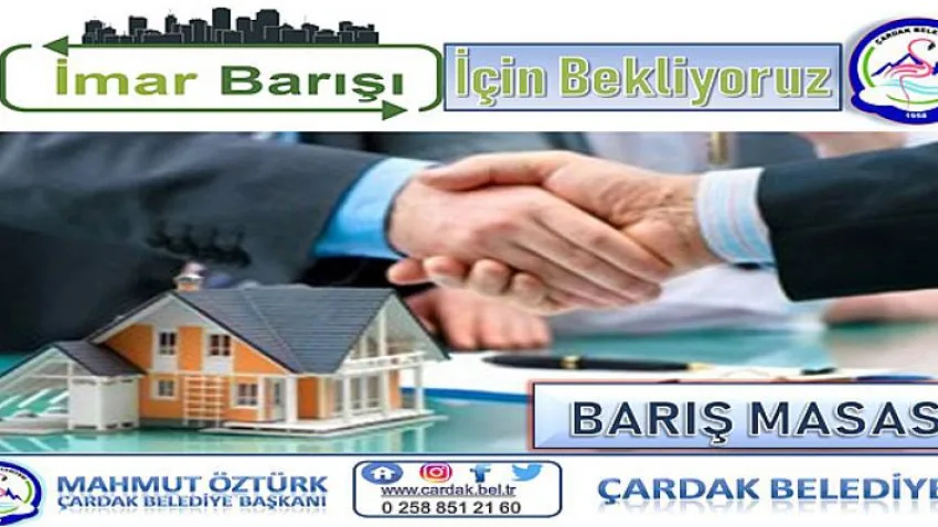 Başkan Öztürk'ten Belediye'ye İmar Barışı Birimi