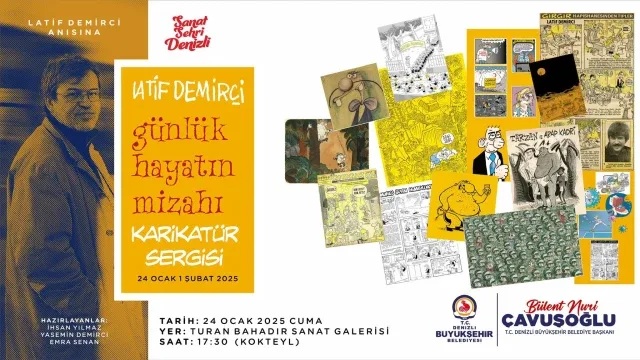 Denizli'de Latif Demirci Anısına Karikatür Sergisi Düzenlenecek