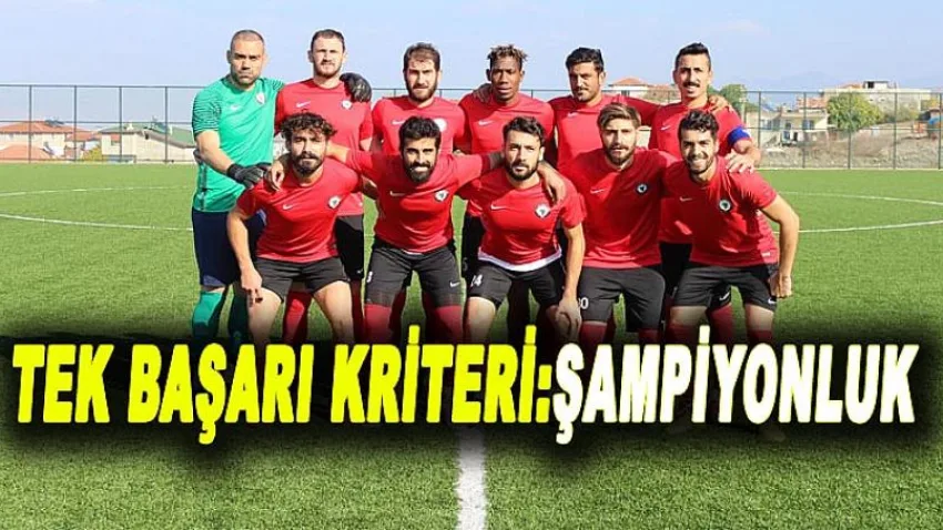 Tek Başarı Kriteri Şampiyonluk