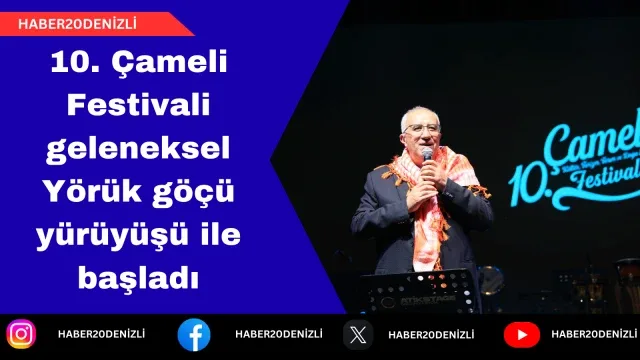 10. Çameli Festivali geleneksel Yörük göçü yürüyüşü ile başladı