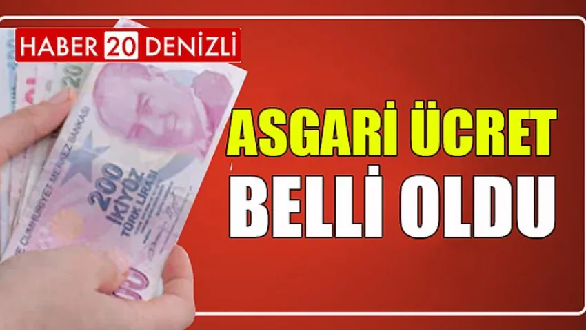 Asgari Ücret Belli Oldu