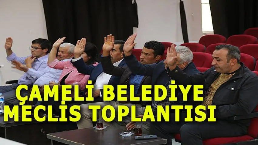Çameli Belediye Meclis Toplantısı