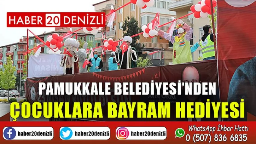 Pamukkale Belediyesi’nden Çocuklara Bayram Hediyesi